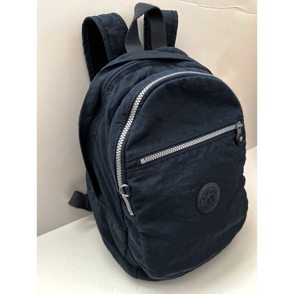 Kipling 14X10X5 Navy Blue Durable Padded Shoulder Straps Tablet Sleeve Backpack